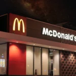 A Mcdonald's fast food location and a symbol of its successful supplier management