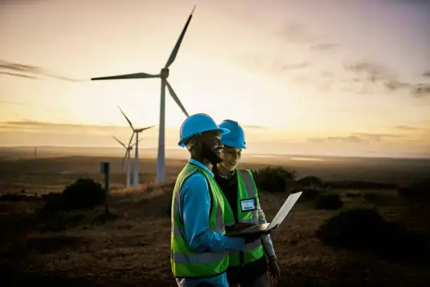 Two men building supply chain sustainability in Africa