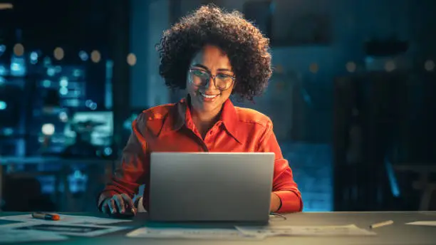 E-commerce manager studying her supply chain