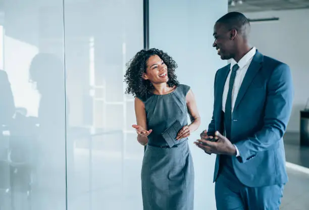 A procurement manager building a relationship with her supplier