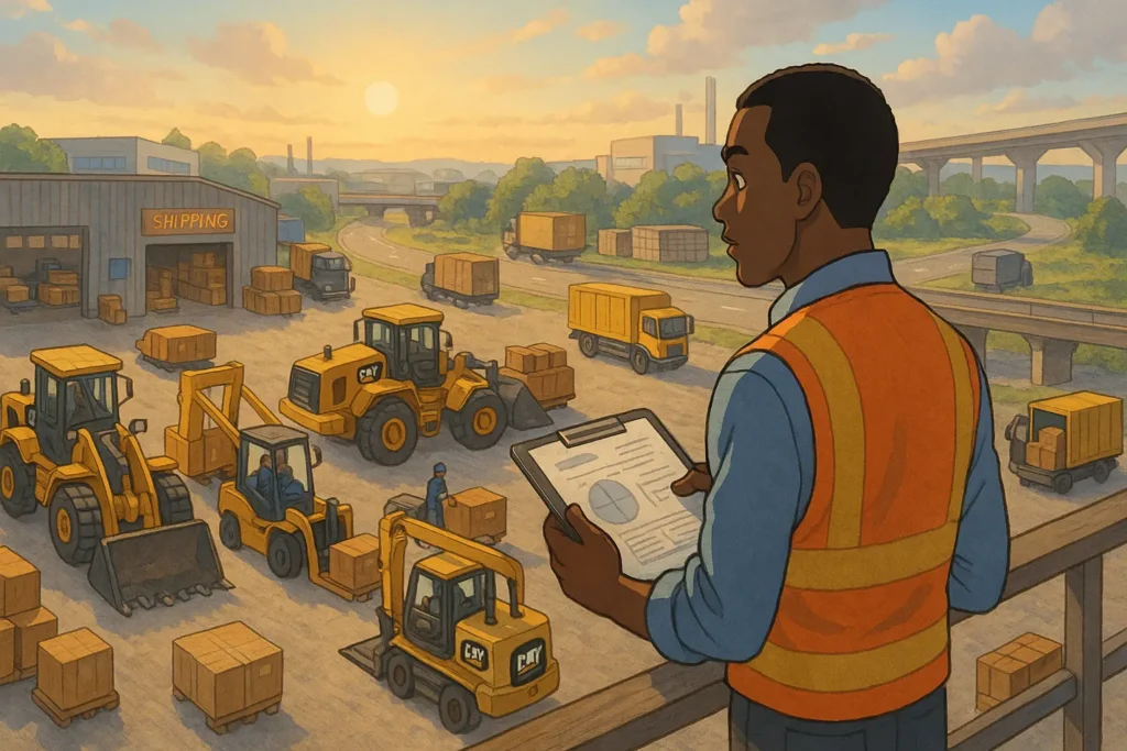 Caterpillar's supply chain playbook depiction