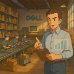 Pictorial depiction of Dell's build to order strategy