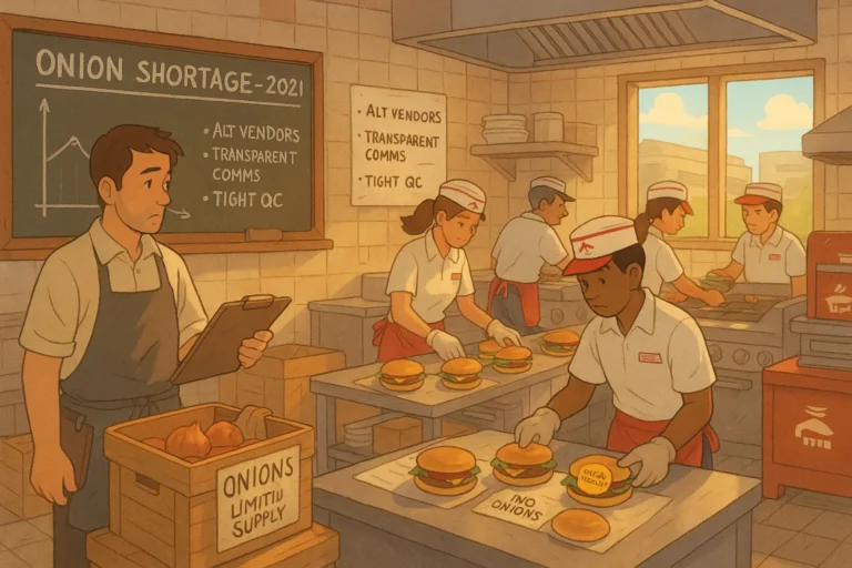 In-N-Out onion shortage