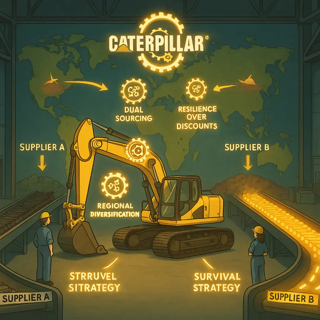 Caterpillar’s dual sourcing strategy