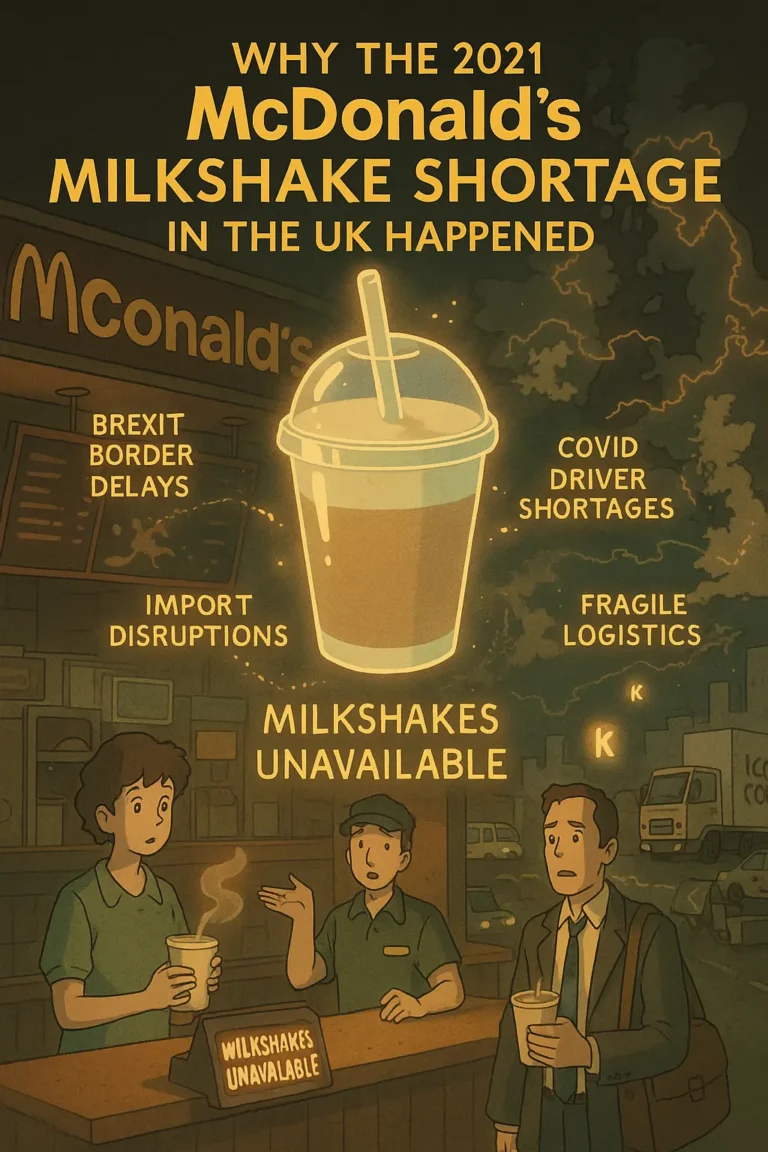 McDonald’s Milkshake Shortage in the UK