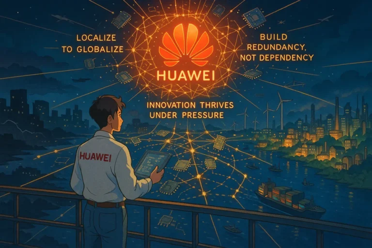 Huawei's supply chain network
